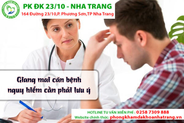 CẢNH BÁO CÁC DẤU HIỆU BỆNH GIANG MAI CẦN LƯU Ý