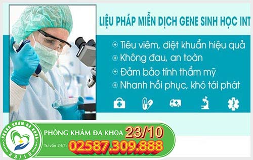 Liệu pháp miễn dịch gene sinh học chữa hậu môn nổi mụn chảy nước
